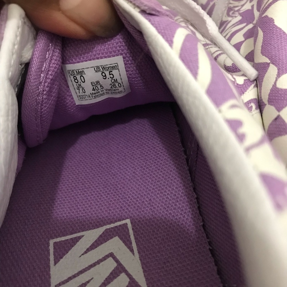 New Vans Old Skool Stacked Platform Sneaker Wavy Daze Lilac Purple Women’s 9.5 - Picture 9 of 9